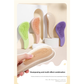 Pink Eco-Friendly Wheat Straw Hair Care Set - Massage Brush, Detangling Comb, and V-shaped Comb for All Hair Types