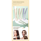 Pink Eco-Friendly Wheat Straw Hair Care Set - Massage Brush, Detangling Comb, and V-shaped Comb for All Hair Types