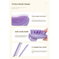 Green Eco-Friendly Wheat Straw Hair Care Set - Massage Brush, Detangling Comb, and V-shaped Comb for All Hair Types