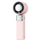 Pink Portable Turbo Handheld USB Rechargeable Fan with Digital Speed Display - High-Speed Cooling Fan for Outdoor Use
