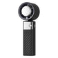 Black Portable Turbo Handheld USB Rechargeable Fan with Digital Speed Display - High-Speed Cooling Fan for Outdoor Use