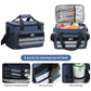 Grey 18L Large Capacity Outdoor Insulated Cooler Bag - Portable Picnic Ice Pack with Shoulder Strap