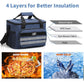 Dark Blue 18L Large Capacity Outdoor Insulated Cooler Bag - Portable Picnic Ice Pack with Shoulder Strap