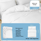 4 Packaging White Disposable Travel Bedding Set - Waterproof & Clean, Soft Non-Woven Fabric, 4 Pieces Set for Twin Beds