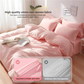 4 Packaging White Disposable Travel Bedding Set - Waterproof & Clean, Soft Non-Woven Fabric, 4 Pieces Set for Twin Beds