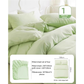 4 Packaging Green Disposable Travel Bedding Set - Waterproof & Clean, Soft Non-Woven Fabric, 4 Pieces Set for Twin Beds