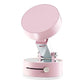 Pink Magnetic Phone Mount for Cars and Home, 360° Rotating Magnetic Stand with PC Mirror Sticker