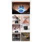Pink Magnetic Phone Mount for Cars and Home, 360° Rotating Magnetic Stand with PC Mirror Sticker