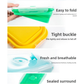 3-piece Set (Red + Yellow +Green) Collapsible Silicone Food Storage Containers Set - 350ML, 500ML, 800ML | BPA-Free, Microwave, Dishwasher & Freezer Safe | Foldable & Portable Bento Boxes for Travel & Outdoor