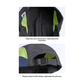 Black And Green Lightweight Sports Baseball Cap | Quick-Dry, Waterproof, Breathable | Outdoor Camping Cap