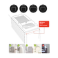 Black Multi-Function Sofa Cup Holder Tray, Silicone Drink Organizer, Adjustable and Easy-to-Clean Sofa Armrest Storage Box for Drinks, Snacks, and Gadgets