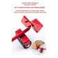 2 Pcs Red Heavy Duty Furniture Moving System, Sliding Dolly Tools for Easy Transport of Appliances, Furniture, and Heavy Objects
