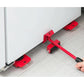 2 Pcs Red Heavy Duty Furniture Moving System, Sliding Dolly Tools for Easy Transport of Appliances, Furniture, and Heavy Objects