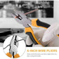 Yellow 24-Piece Household Tool Set, Complete Home Repair Kit with Tape Measure, Pliers, Screwdrivers, Hammer, and 12 Bits Set