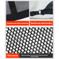 Off White Car Roof Triangular Storage Net - Adjustable Ceiling Organizer for Vehicles