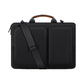 Black 15.6-Inch Shockproof Laptop Bag with Compartments - Slim Design, Travel-Ready