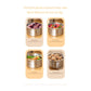 Brown 3-Piece 304 Stainless Steel Food Storage Set with Leak-Proof Lids – Round Design for Fridge and Meal Prep