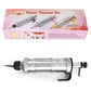 Black Cream Piping Gun for Cookie Decorating - 6 Nozzle DIY Set for Baking and Cake Decoration