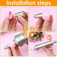 Pink Cream Piping Gun for Cookie Decorating - 6 Nozzle DIY Set for Baking and Cake Decoration