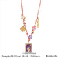 Purple Pendant Style Colorful Necklace for Women - Trendy Hand & Shell Jewelry Set