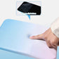 Gradual Blue Ergonomic PU Anti-Slip Mouse Pad with Wrist Support - Rectangular Gradient Desk Mat for Gaming and Office Use