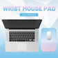 Gradual Blue Ergonomic PU Anti-Slip Mouse Pad with Wrist Support - Rectangular Gradient Desk Mat for Gaming and Office Use