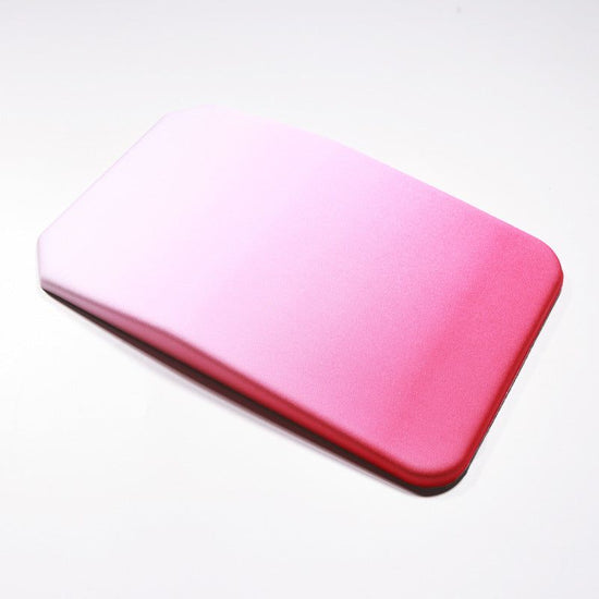 Gradual Pink Ergonomic PU Anti-Slip Mouse Pad with Wrist Support - Rectangular Gradient Desk Mat for Gaming and Office Use