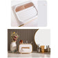 Light Green PET Luxury Tissue Box - Multifunctional Desktop Paper Towel Organizer for Home and Living Room