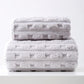 Grey Thickened Coral Fleece Towel Set, Large Bath Towel & Face Towel Combo, Soft & Absorbent Towels for Home Use