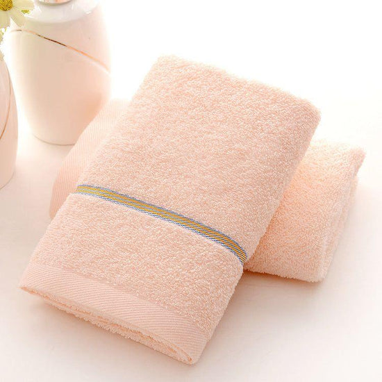 Pink Luxury Soft Cotton Towel Set - 5-Piece Bathroom Towels, Absorbent & Quick-Drying, Gentle for Sensitive Skin