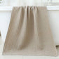 Light Brown Luxury Cotton Waffle Bath Towel, Soft, Quick-Drying, Water Absorbent, Unisex, for Home Use