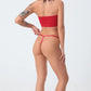 Size XL Minimalist String Thong Underwear - 6-Pack in Black, White, Tango Red, Grey, Mint Green, and Violet