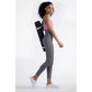 Size L Black High-Waisted Seamless Yoga Pants for Women - Tummy Control, Butt Lifting & Back Waistband Pocket