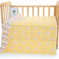 Yellow Chick, 6-Layer Muslin Baby Blanket - Soft Cotton Bedding for Infants and Toddlers, 110x110 cm,