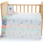 Giraffe, 6-Layer Muslin Baby Blanket - Soft Cotton Bedding for Infants and Toddlers, 110x110 cm,