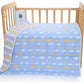 Blue Clouds, 6-Layer Muslin Baby Blanket - Soft Cotton Bedding for Infants and Toddlers, 110x110cm