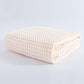 Light Pink Pure Cotton Waffle Weave Bath Towel - Soft, Absorbent & Extra Large 70x140 cm for Home Use