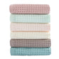 Brown Pure Cotton Waffle Weave Bath Towel - Soft, Absorbent & Extra Large 70x140 cm for Home Use