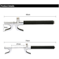Red Multifunctional Car Steering Wheel Lock - Adjustable and Telescopic Anti-theft & Window Breaker Safety Tool