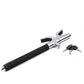 Black Multifunctional Car Steering Wheel Lock - Adjustable and Telescopic Anti-theft & Window Breaker Safety Tool