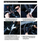 Black Multifunctional Car Steering Wheel Lock - Adjustable and Telescopic Anti-theft & Window Breaker Safety Tool