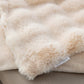 Pink 130*160cm Plush Toscana Rabbit Hair Throw Blanket - Soft Flannel Fleece for All Seasons, Perfect for Couch & Bed