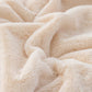 Coffee 130*160cm Plush Toscana Rabbit Hair Throw Blanket - Soft Flannel Fleece for All Seasons, Perfect for Couch & Bed