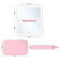 Green MR2326C Portable LED Illuminated Makeup Mirror - Foldable Lighted Vanity Mirror with 802mAh Battery
