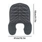 Black Striped Silicone Hairdressing Cape - Extended Oversized Shoulder Pad for Hair Dyeing and Perming
