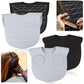 Black Striped Silicone Hairdressing Cape - Extended Oversized Shoulder Pad for Hair Dyeing and Perming