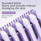 Gradient Purple Double-Headed Hair Removal Trimmer - Precision Shaving & Shortening with Type-C Charging