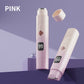 Gradient Pink Double-Headed Hair Removal Trimmer - Precision Shaving & Shortening with Type-C Charging