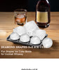 2 PCS Sphere & Square Ice Cube Tray (Blue) - Novelty Silicone Ice Maker for Whiskey Cocktails