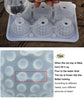 2 PCS Sphere & Square Ice Cube Tray (Gray) - Novelty Silicone Ice Maker for Whiskey Cocktails